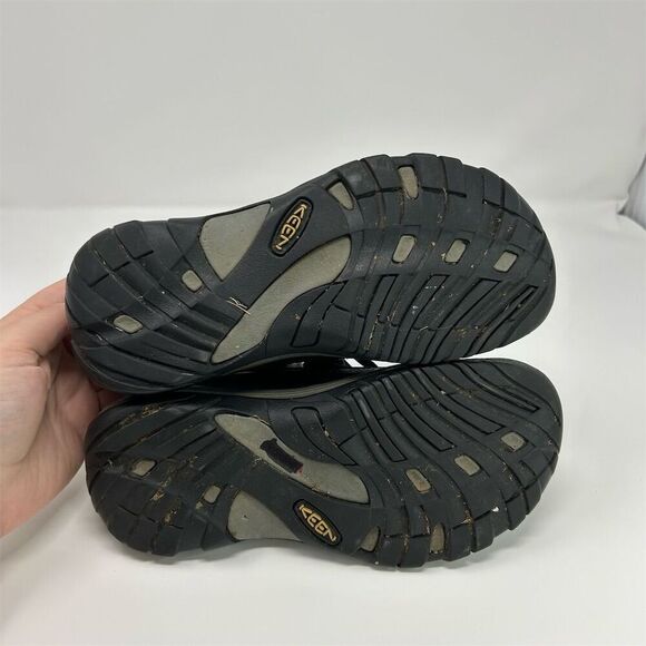 Keen Toyah Women's Black Leather Lace Up Hiking Walking Shoes Size 6 - Picture 10 of 13